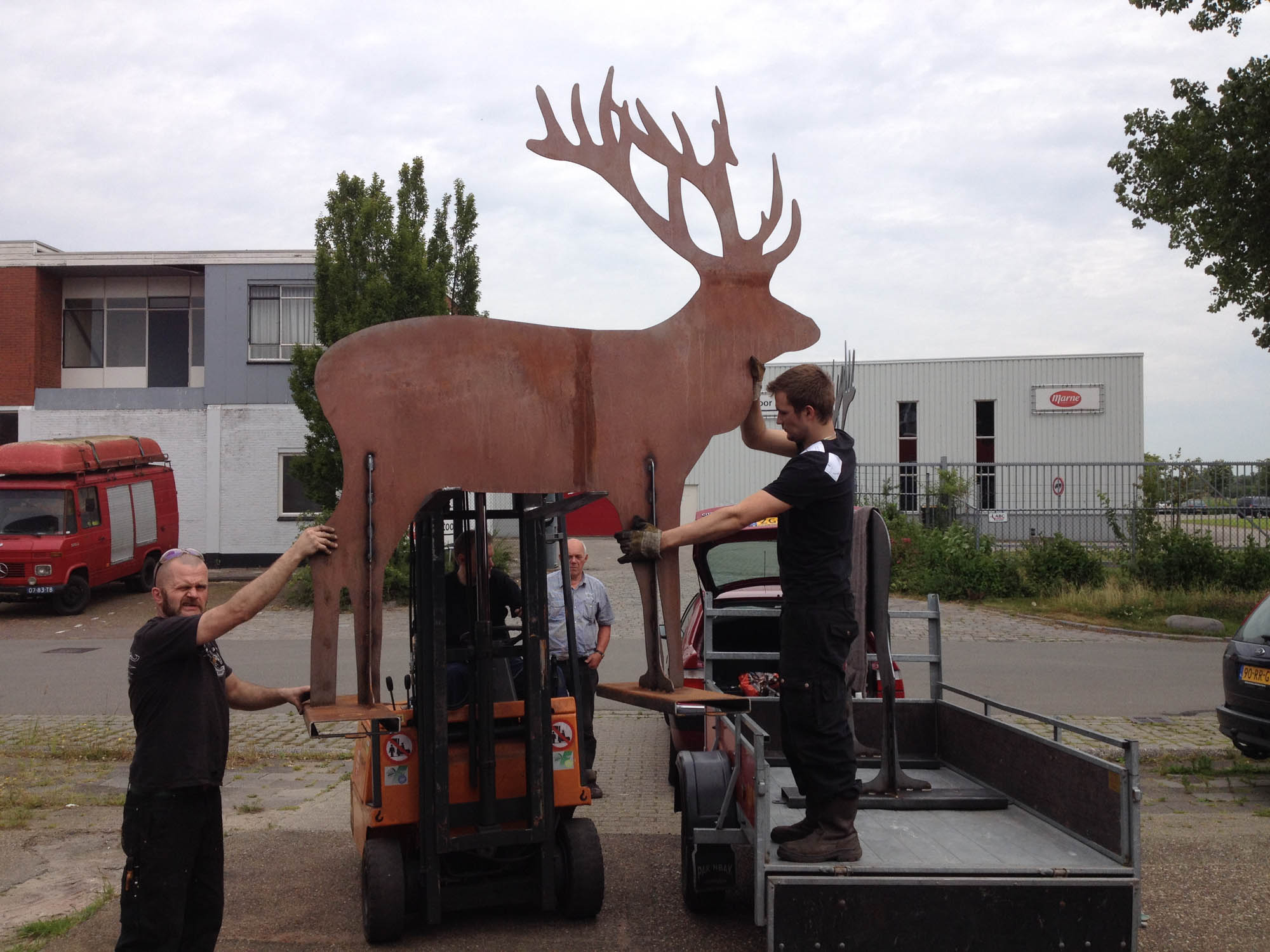 Cortenstaal Edelherten, natuurmonumenten 2014
