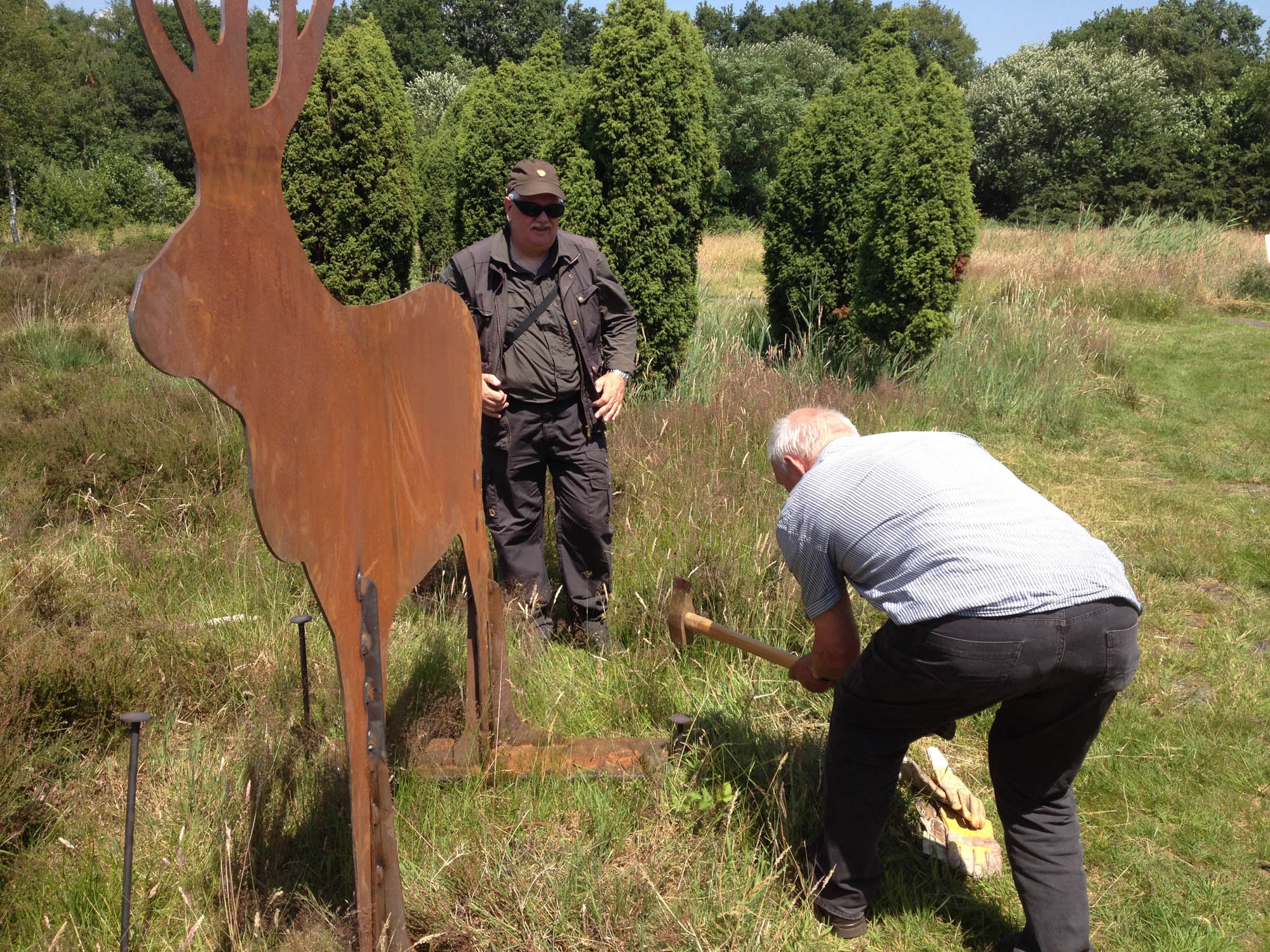 Cortenstaal Edelherten, natuurmonumenten 2014