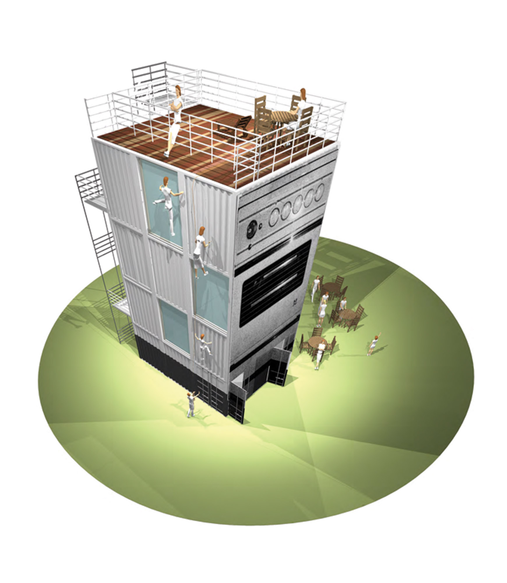 Mobiele Horeca, 12 zeecontainers, Groningen 2011