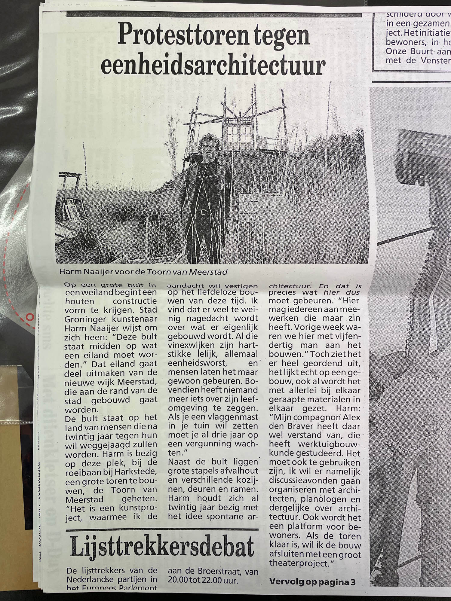 Discussieplatform, Meerstad Groningen 2004