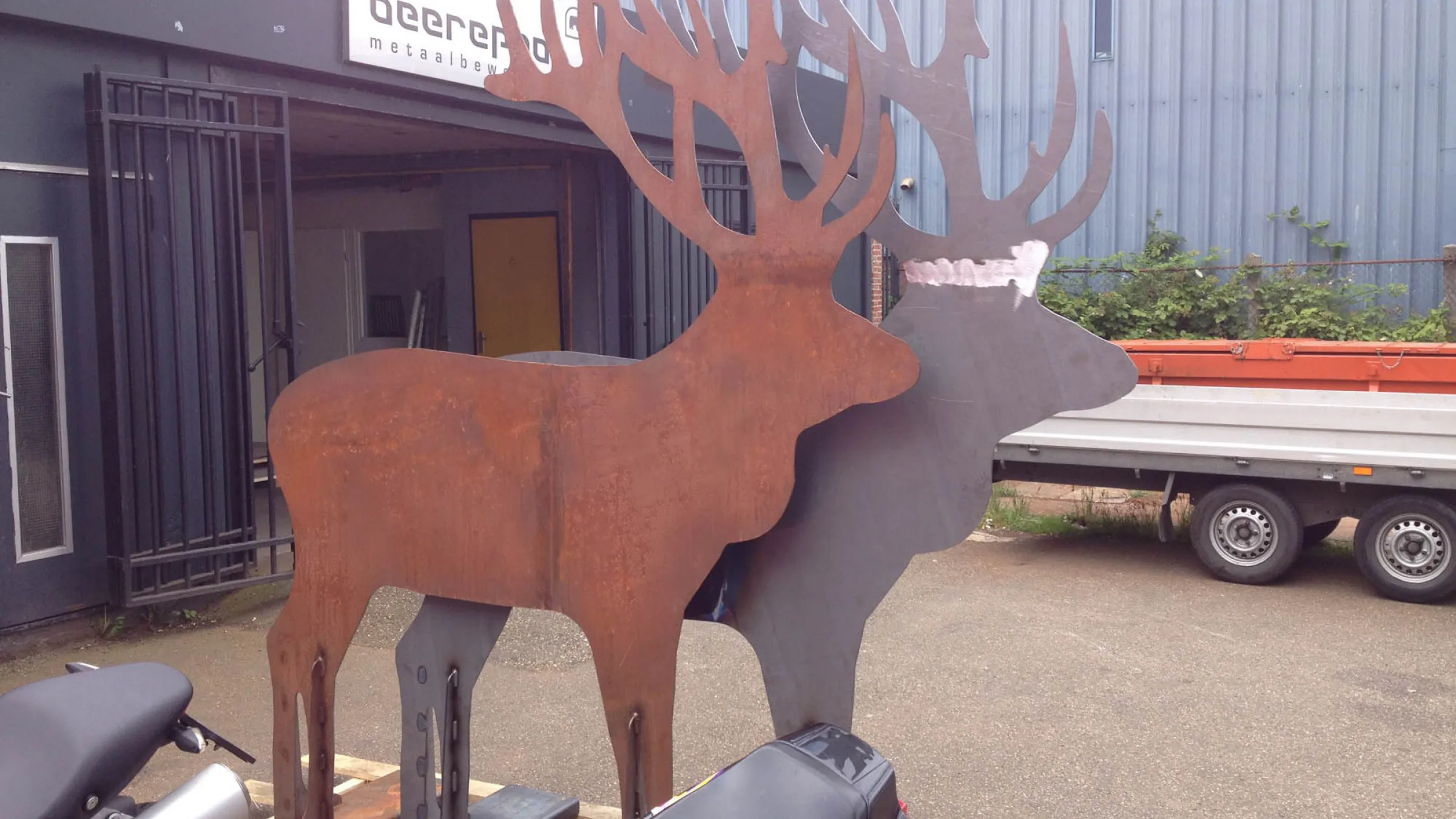 Cortenstaal Edelherten, natuurmonumenten 2014