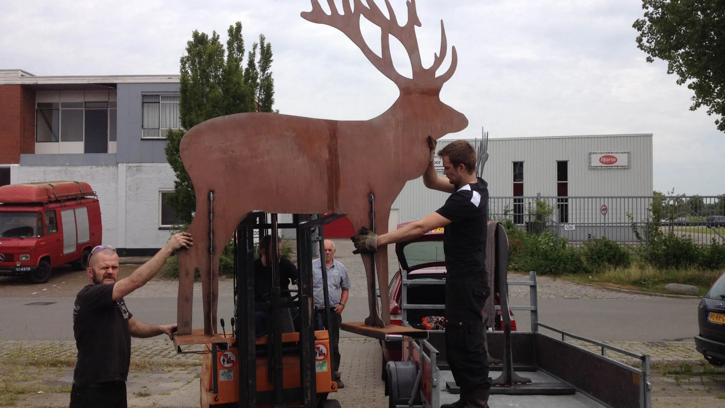 Cortenstaal Edelherten, natuurmonumenten 2014