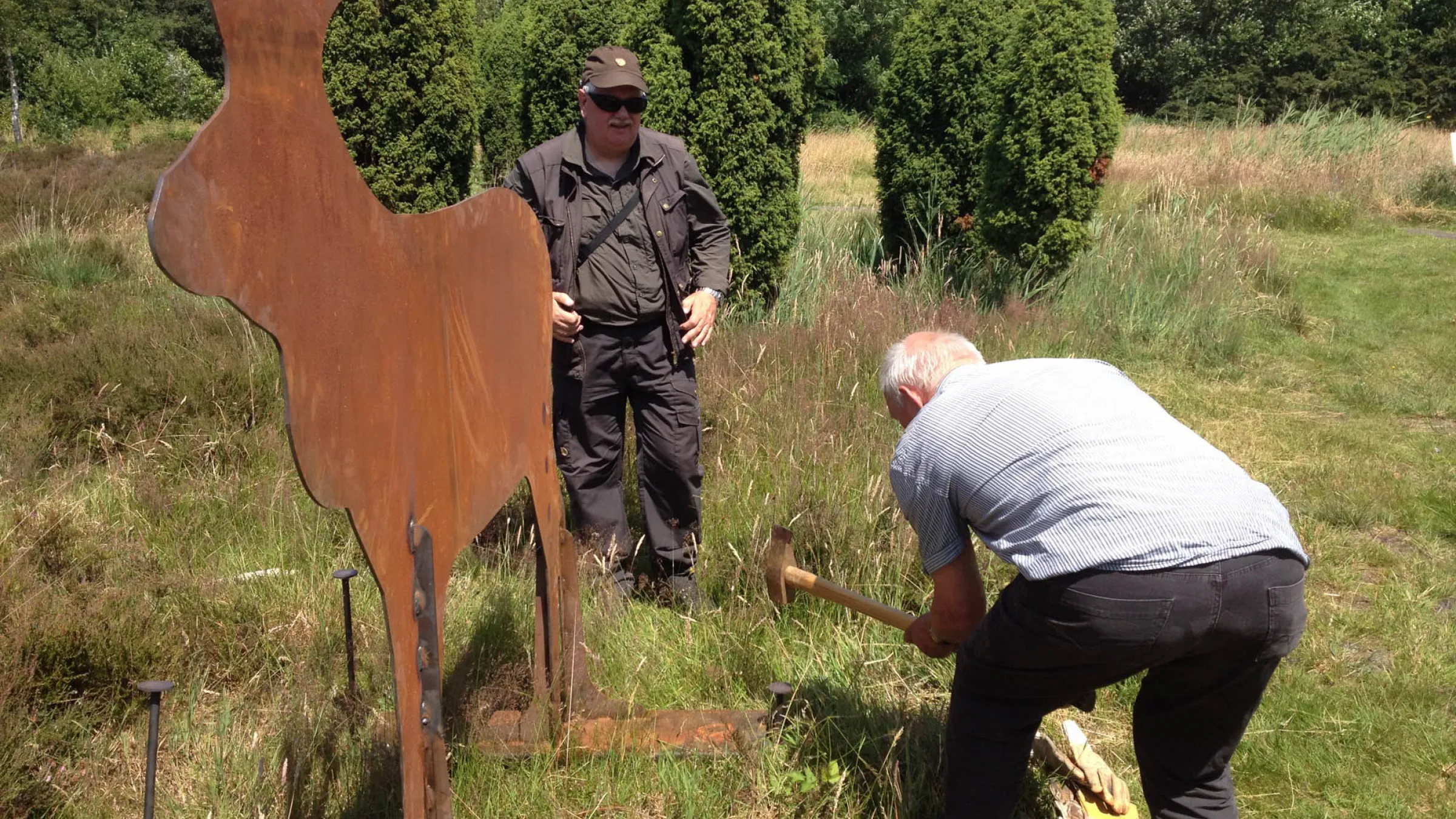 Cortenstaal Edelherten, natuurmonumenten 2014
